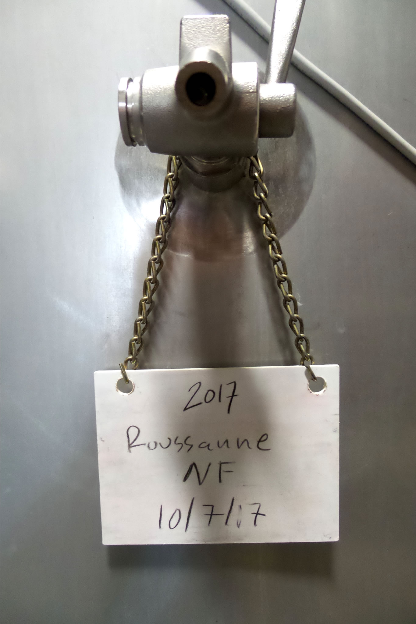 Roussanne in tank Roussanne in tank