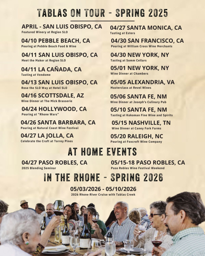 Tablas on Tour - Spring 2025 - with Cruise Tablas on Tour - Spring 2025 - with Cruise
