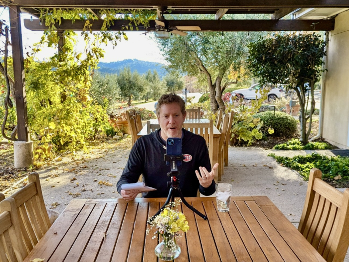 Jason hosting an IG Live Jason hosting an IG Live