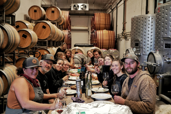 The harvest team at Tablas Creek 2023 The harvest team at Tablas Creek 2023
