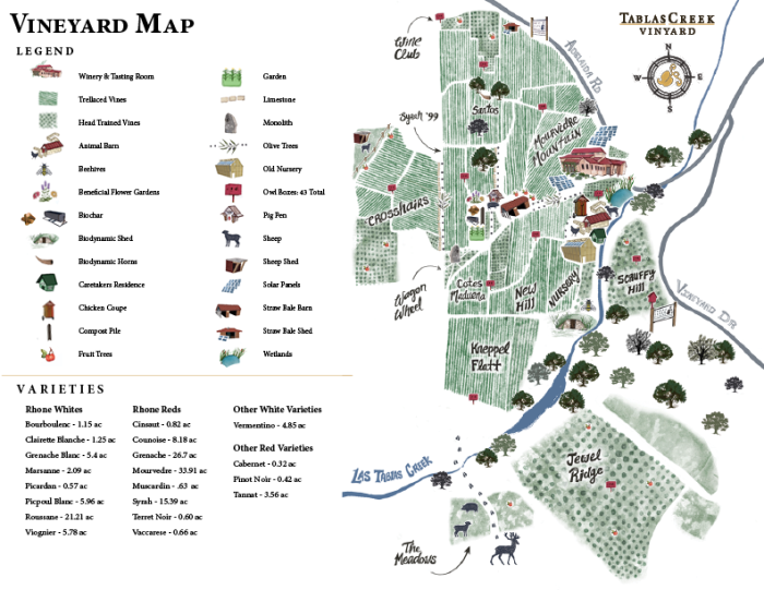 2023 Tablas Creek Vineyard - Map 2023 Tablas Creek Vineyard - Map