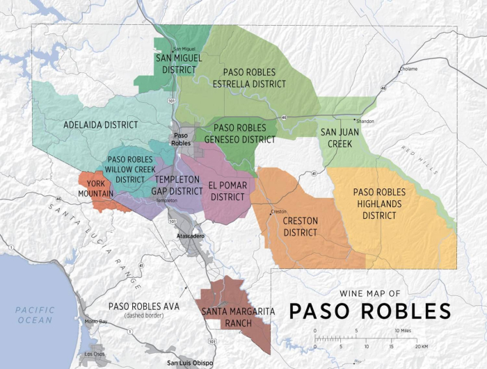 Paso Robles AVA map - PRWCA Paso Robles AVA map - PRWCA