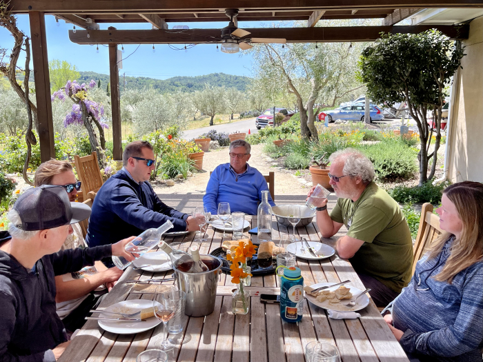 Blending 2022 Reds - Lunch Table Blending 2022 Reds - Lunch Table