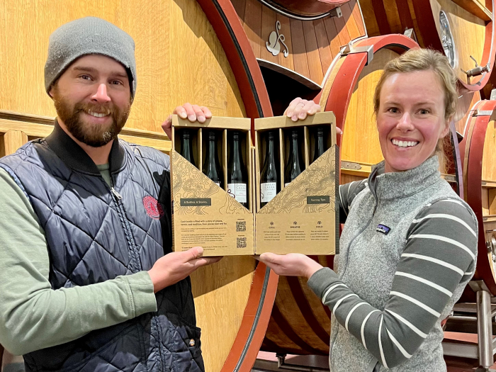 Craig Hamm and Chelsea Franchi holding MTW kit Craig Hamm and Chelsea Franchi holding MTW kit