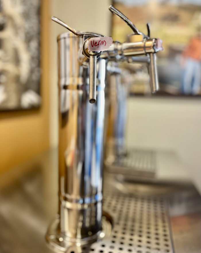 Taps in the tasting room Taps in the tasting room