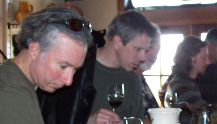 Gustavo and John at a tasting in 2007 Gustavo and John at a tasting in 2007