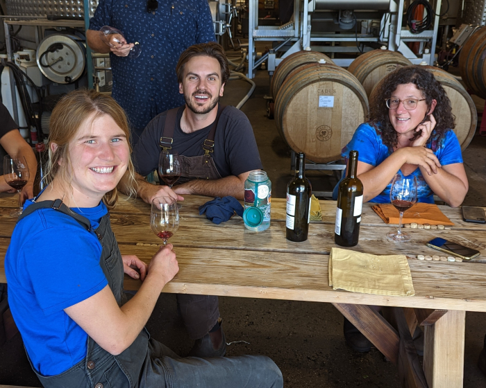 Three Tablas Creek interns Three Tablas Creek interns