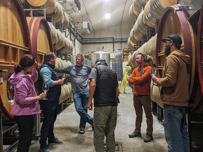 Cellar Team tasting with Cesar Cellar Team tasting with Cesar