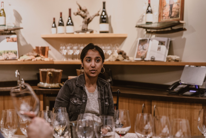 Rumyn Purewal in the tasting room Rumyn Purewal in the tasting room