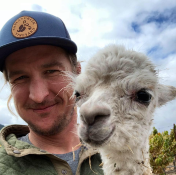 Jordy with Alpaca Jordy with Alpaca