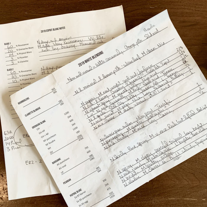 2019 white blending notes 2019 white blending notes