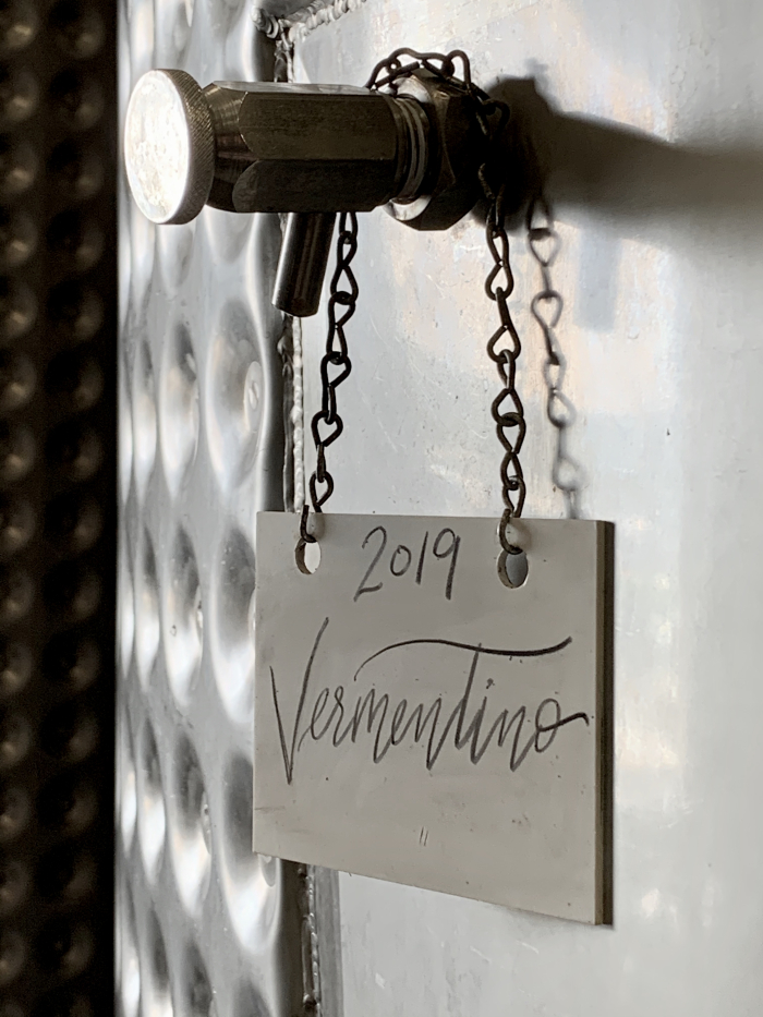 2019 Vermentino in tank 2019 Vermentino in tank