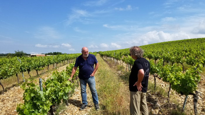 Claude and neil in Vinsobres Claude and neil in Vinsobres