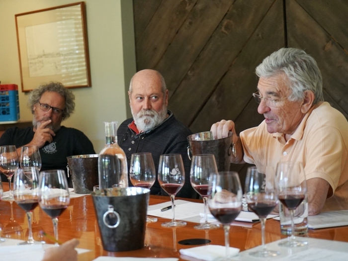 Blending Table with Claude and Jean-Pierre Blending Table with Claude and Jean-Pierre