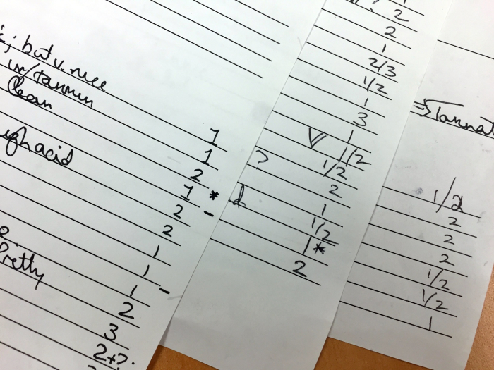 Tasting Notes 2016 Tasting Notes 2016