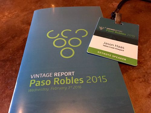 JH Keynote Speaker Vintage Report 2015 JH Keynote Speaker Vintage Report 2015
