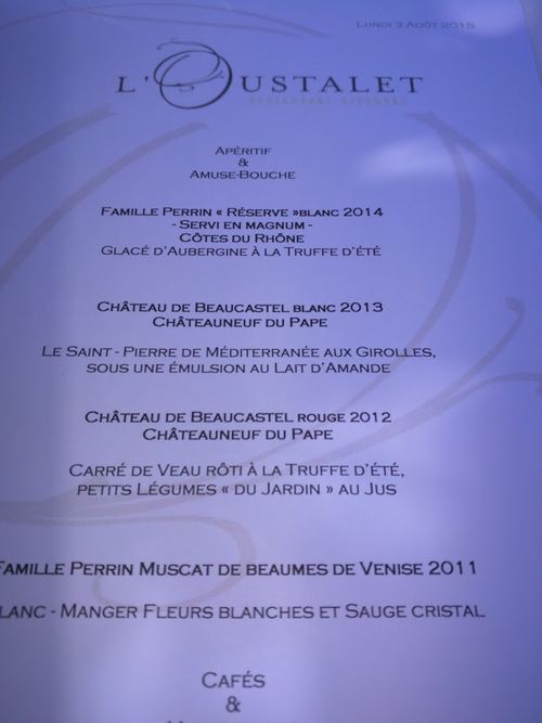 Lunch menu