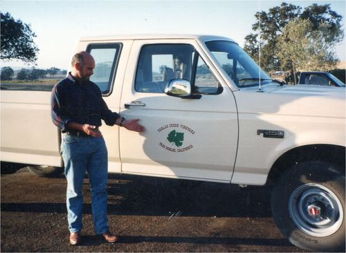 Dick with truck Dick with truck