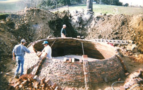 Beehive cistern construction Beehive cistern construction