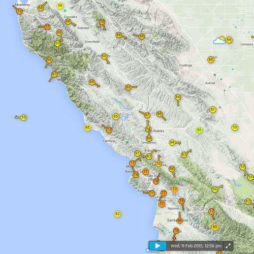 Temperatures feb 2015 Temperatures feb 2015