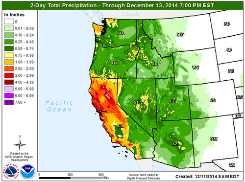 Rainfall forecast dec 2014 Rainfall forecast dec 2014