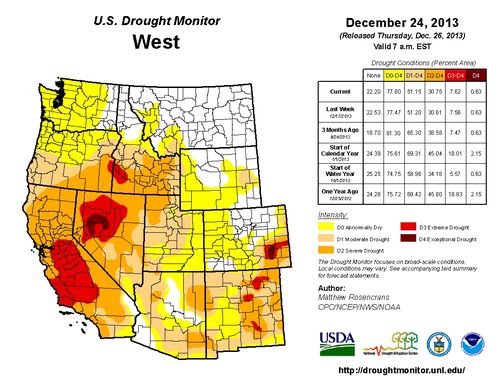 NOAA Drought Map NOAA Drought Map