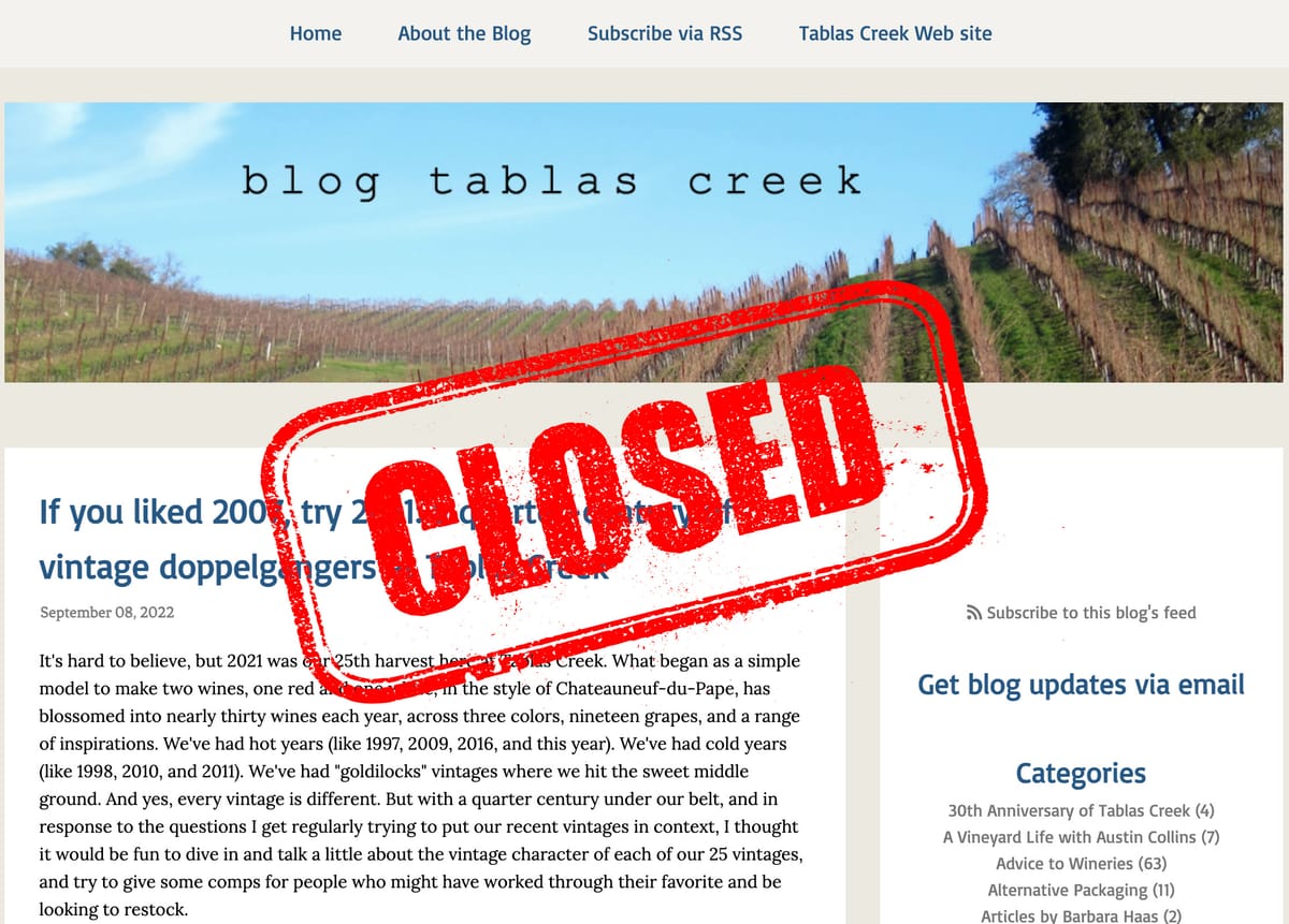 A Farewell to Typepad